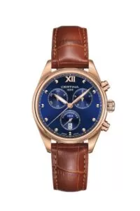 Certina DS-8 Lady Chronometer - brązowy zegarek