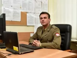 kpt. Krzysztof Płatek, rzecznik prasowy Inspektoratu Uzbrojenia MON